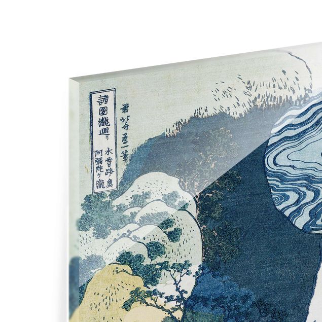 Billeder natur Katsushika Hokusai - The Waterfall of Amida behind the Kiso Road