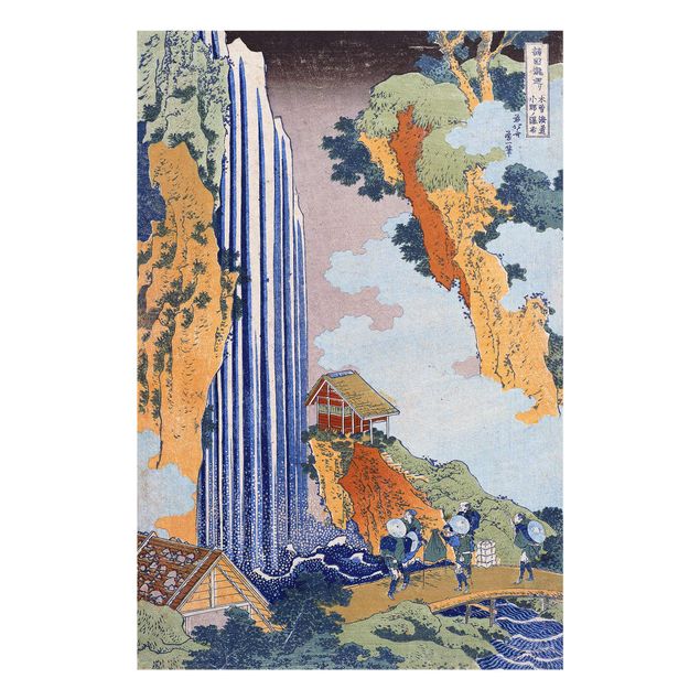 Billeder landskaber Katsushika Hokusai - Ono Waterfall on the Kisokaidô
