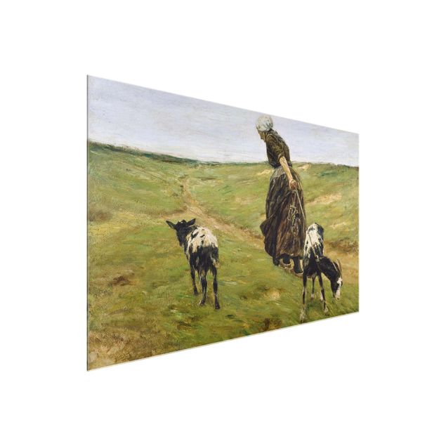 Kunst stilarter Max Liebermann - Goat Herdess In Sand Dunes