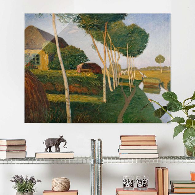 Kunst stilarter ekspressionisme Otto Modersohn - Hay Harvest In The Moor