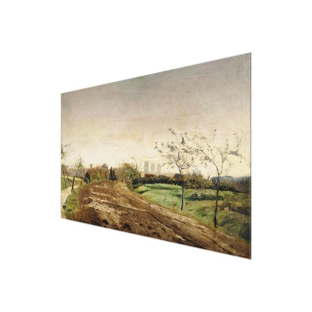Billeder kunsttryk Otto Modersohn - Morning Landscape with Carriage near Münster