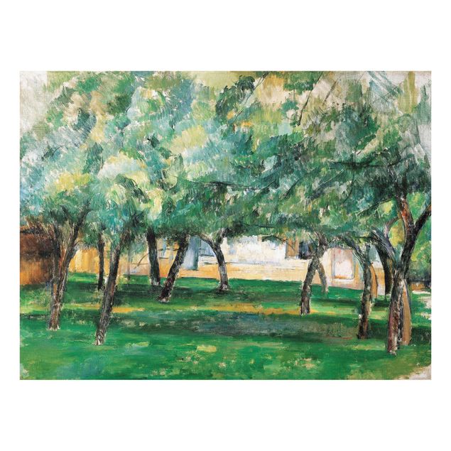 Glasbilleder landskaber Paul Cézanne - Farm In Normandy