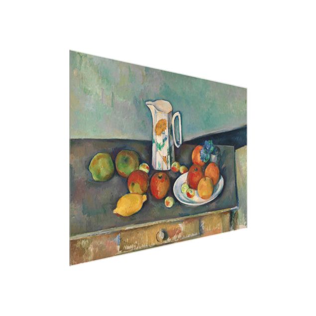 Kunst stilarter Paul Cézanne - Still Life With Milk Jug And Fruit