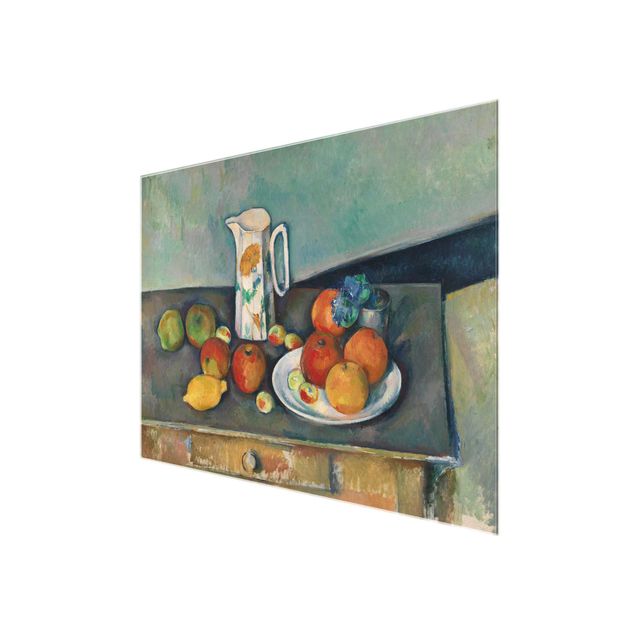 Billeder stilleben Paul Cézanne - Still Life With Peaches And Bottles