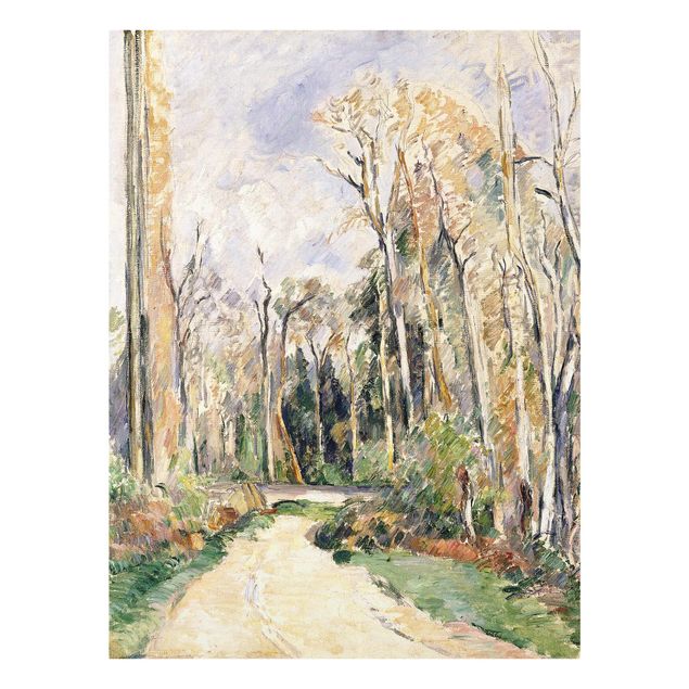 Glasbilleder landskaber Paul Cézanne - Path at the Entrance to the Forest