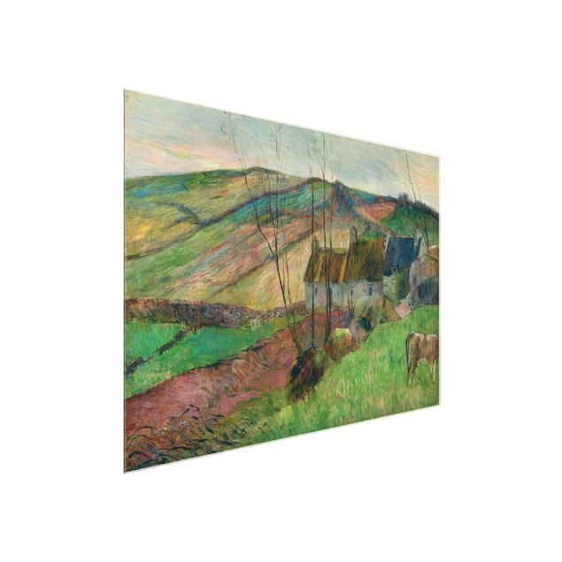 Kunst stilarter Paul Gauguin - Cottages On The Side Of Montagne Sainte-Marguerite