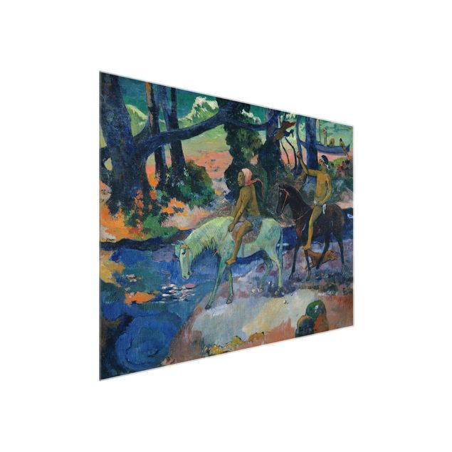 Glasbilleder dyr Paul Gauguin - Escape, The Ford