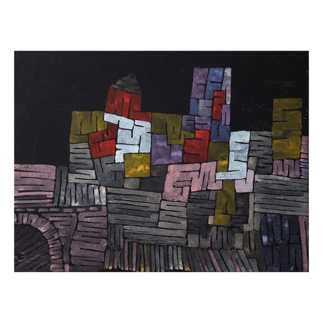 Glasbilleder abstrakt Paul Klee - Ancient Masonry Sicily