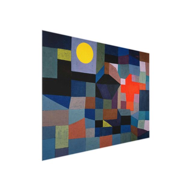 Billeder kunsttryk Paul Klee - Fire At Full Moon
