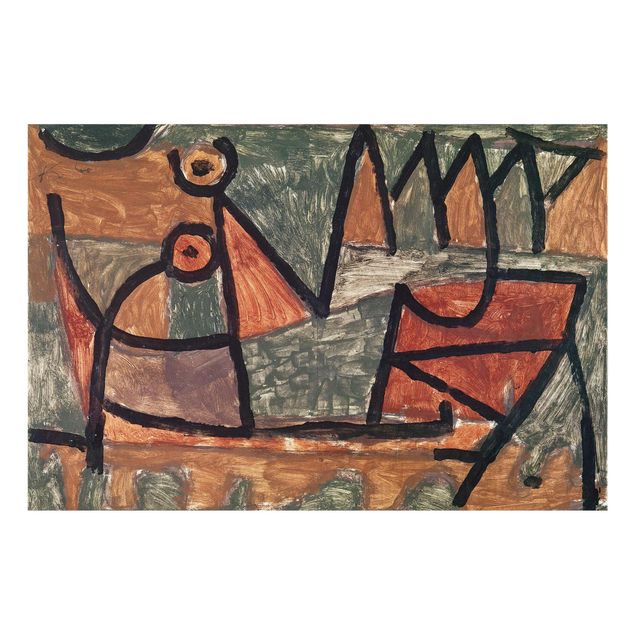 Billeder abstrakt Paul Klee - Sinister Boat Trip