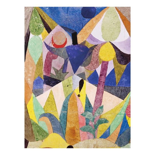 Glasbilleder abstrakt Paul Klee - Mild tropical Landscape