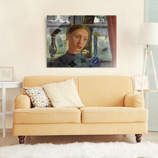 Kunst stilarter Paula Modersohn-Becker - Girl'S Head In Front Of A Window