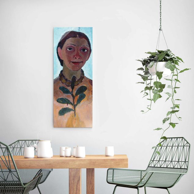 Kunst stilarter Paula Modersohn-Becker - Self-Portrait With Camellia Twig