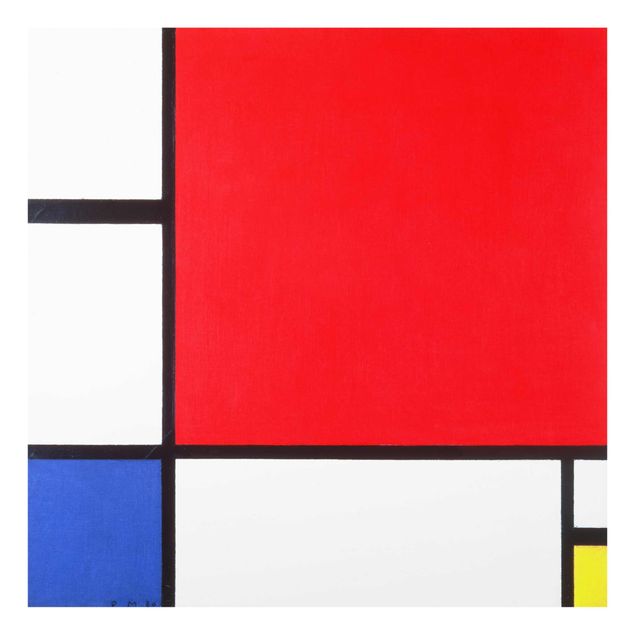 Billeder kunsttryk Piet Mondrian - Composition With Red Blue Yellow