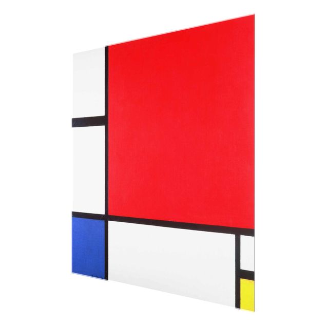 Billeder abstrakt Piet Mondrian - Composition With Red Blue Yellow