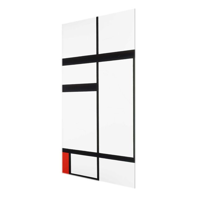 Billeder abstrakt Piet Mondrian - Composition with Red, Black and White