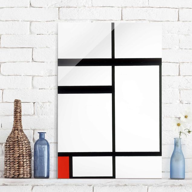 køkken dekorationer Piet Mondrian - Composition with Red, Black and White