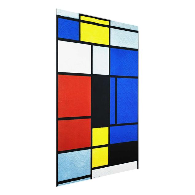 Glasbilleder abstrakt Piet Mondrian - Tableau No. 1