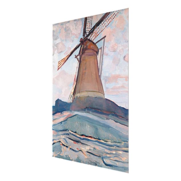 Billeder abstrakt Piet Mondrian - Windmill