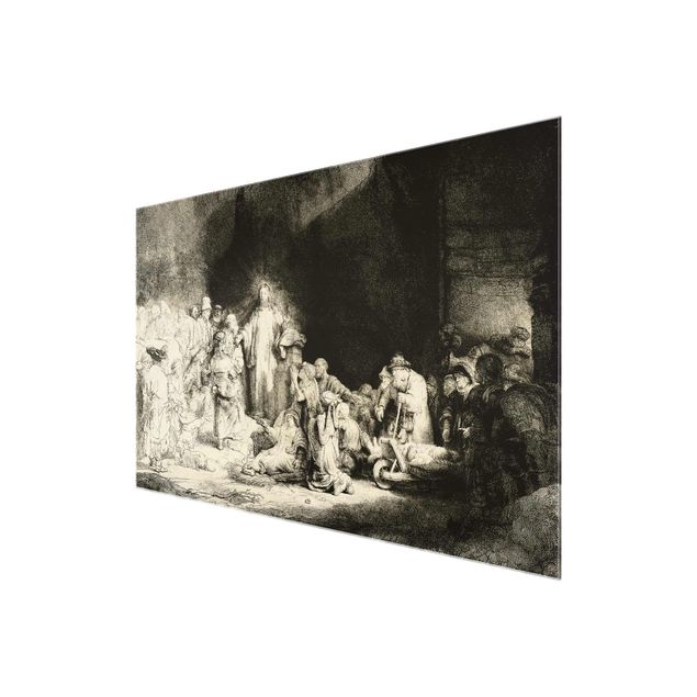 Billeder portræt Rembrandt van Rijn - Christ healing the Sick. The Hundred Guilder