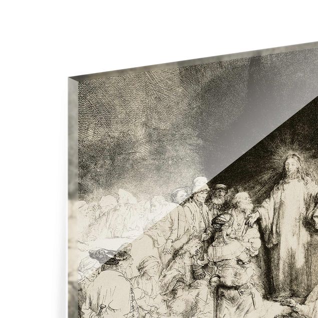 Billeder moderne Rembrandt van Rijn - Christ healing the Sick. The Hundred Guilder