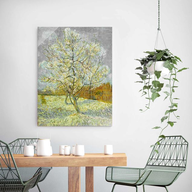 Kunst stilarter pointillisme Vincent van Gogh - Flowering Peach Tree