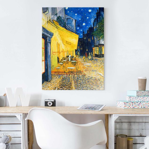 Kunst stilarter pointillisme Vincent van Gogh - Café Terrace at Night