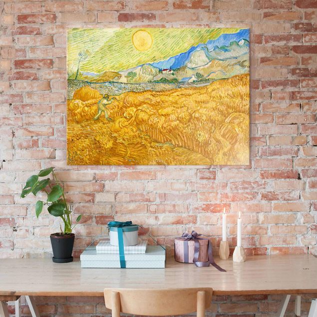 Kunst stilarter impressionisme Vincent Van Gogh - The Harvest, The Grain Field