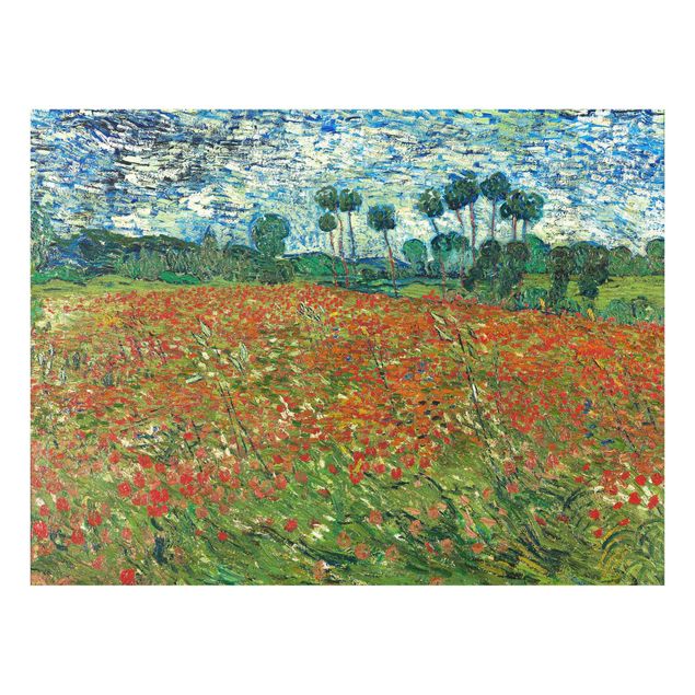 Kunst stilarter pointillisme Vincent Van Gogh - Poppy Field