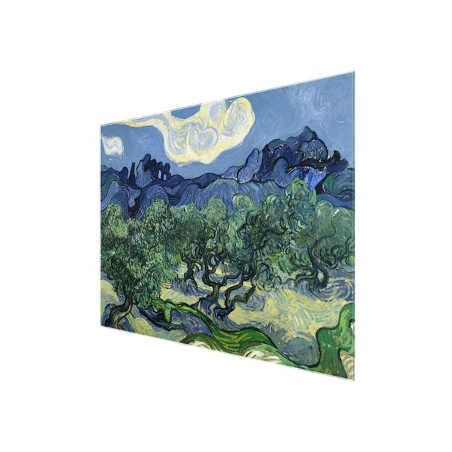Glasbilleder landskaber Vincent Van Gogh - Olive Trees