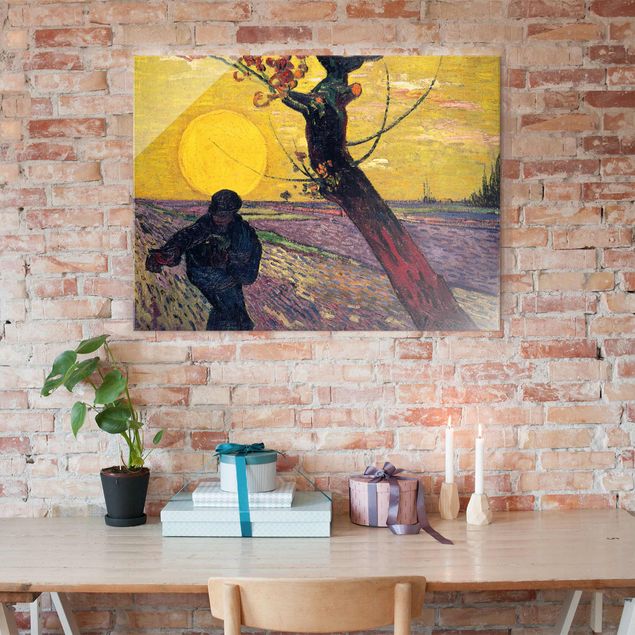 Kunst stilarter impressionisme Vincent Van Gogh - Sower With Setting Sun
