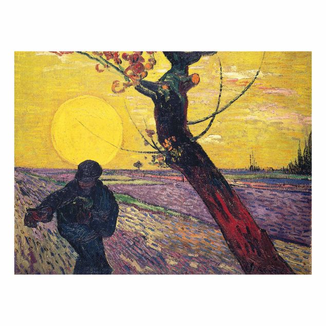 Kunst stilarter Vincent Van Gogh - Sower With Setting Sun