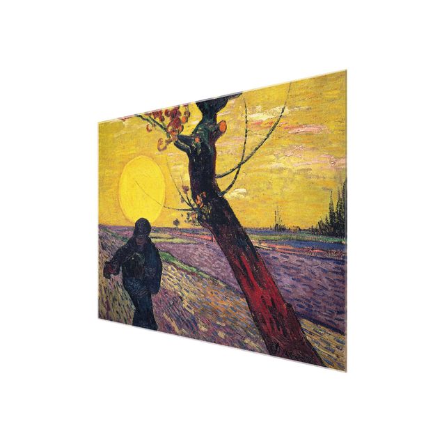 Billeder kunsttryk Vincent Van Gogh - Sower With Setting Sun