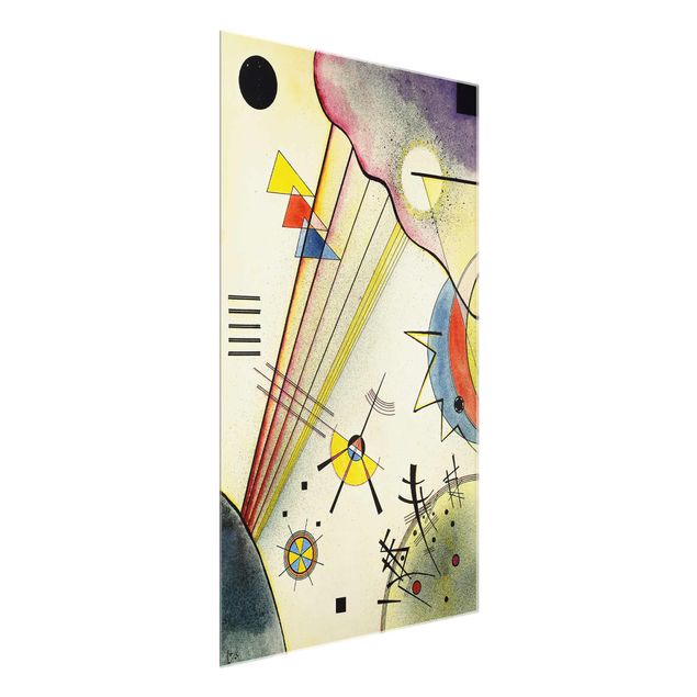 Glasbilleder abstrakt Wassily Kandinsky - Significant Connection