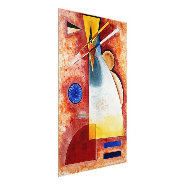 Glasbilleder abstrakt Wassily Kandinsky - In One Another