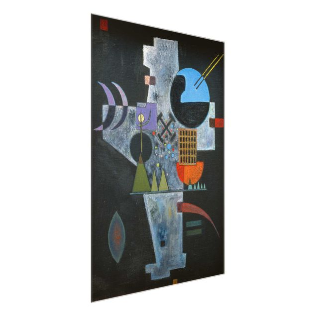 Glasbilleder abstrakt Wassily Kandinsky - Cross Shape