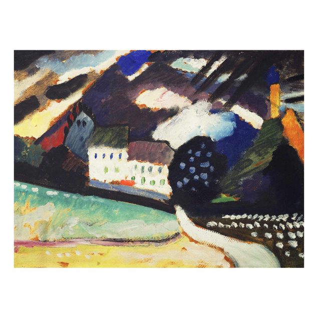 Billeder kunsttryk Wassily Kandinsky - Murnau, Castle And Church Ii