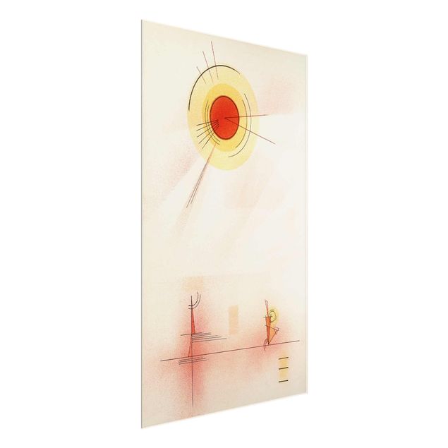 Glasbilleder abstrakt Wassily Kandinsky - Rays