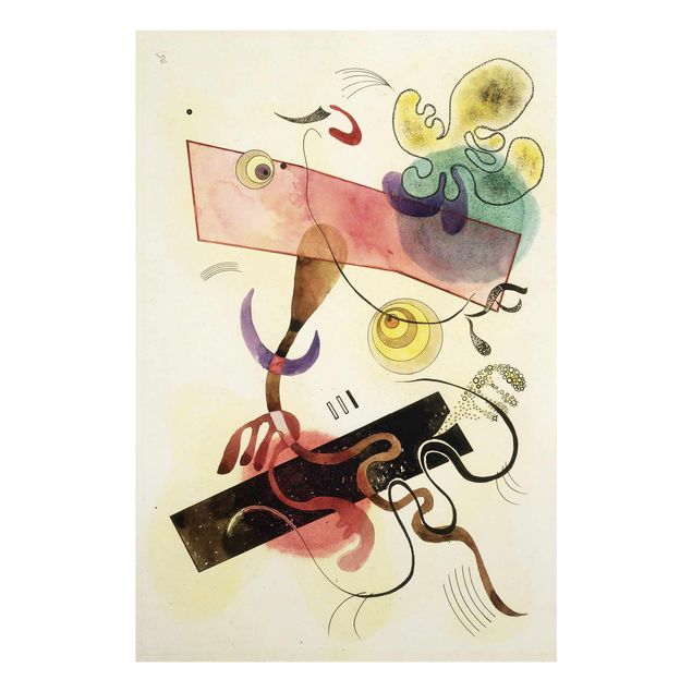 Glasbilleder abstrakt Wassily Kandinsky - Taches
