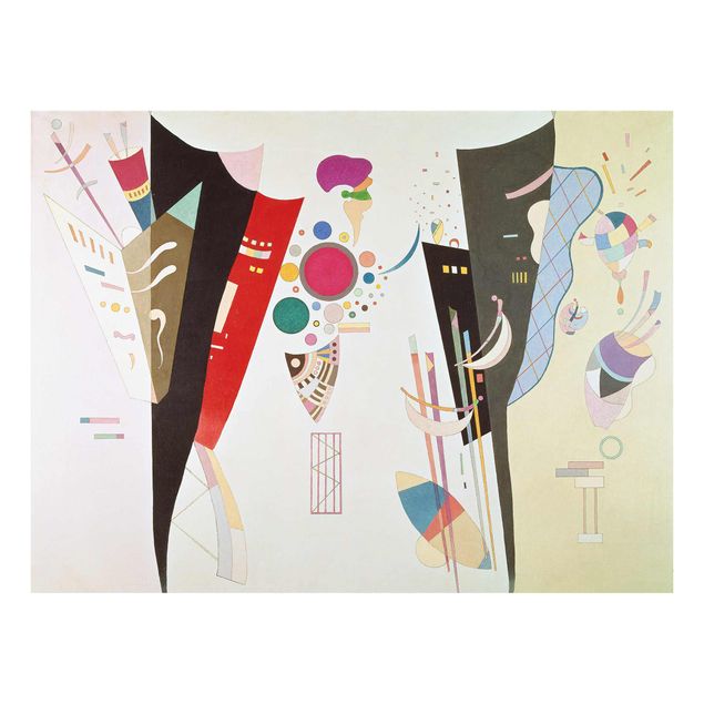 Glasbilleder abstrakt Wassily Kandinsky - Reciprocal Accord