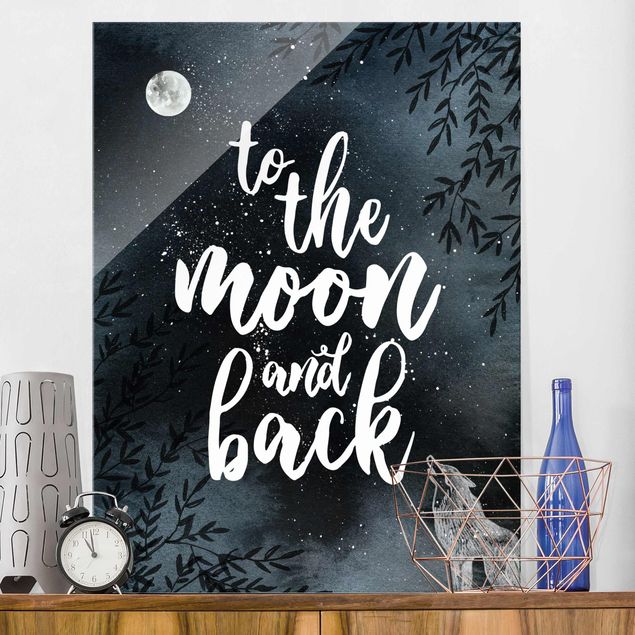 køkken dekorationer Love You To The Moon And Back
