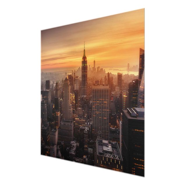 Billeder moderne Manhattan Skyline Evening