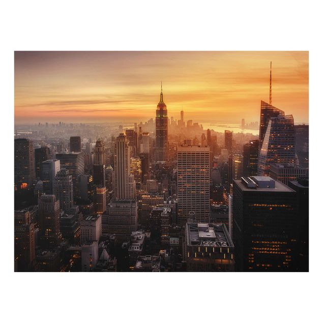 Billeder arkitektur og skyline Manhattan Skyline Evening