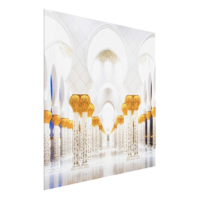 Glasbilleder spirituelt Mosque In Gold