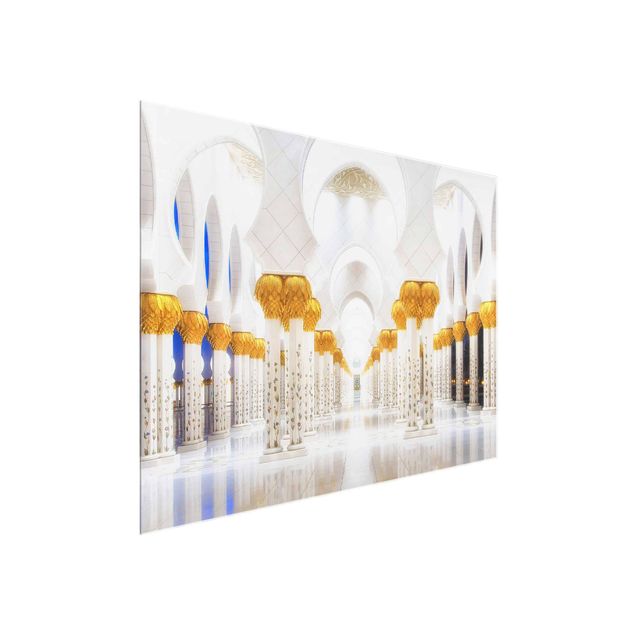 Glasbilleder spirituelt Mosque In Gold