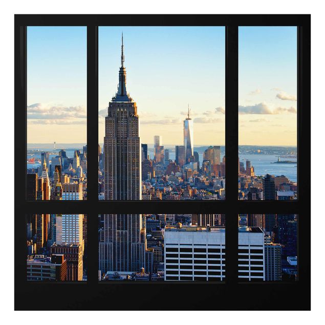 Billeder arkitektur og skyline New York Window View Of The Empire State Building