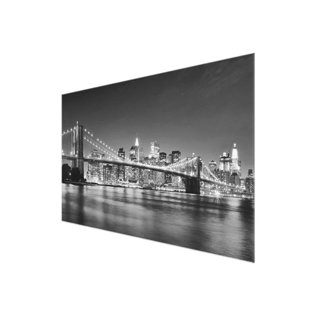 Billeder arkitektur og skyline Nighttime Manhattan Bridge II