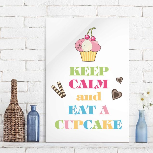 køkken dekorationer Keep Calm And Eat A Cupcake Bunt