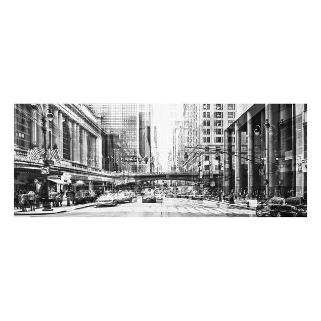 Glasbilleder sort og hvid NYC Urban black and white