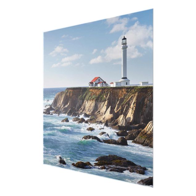 Glasbilleder strande Point Arena Lighthouse California